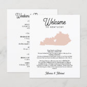 Welkom bij KENTUCKY-brief en -reisroute ELKE KLEUR (Voorkant / Achterkant)