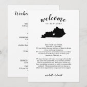 Welkom bij Kentucky | Wedbrief en reisroute (Voorkant / Achterkant)