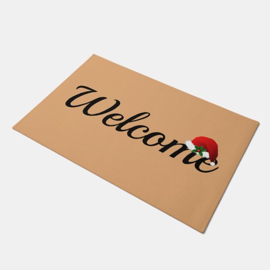 Welkom bij Kerstmis Doormat Deurmat (Schuin)