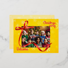 Welkom bij Kerstmis Folie Feestdagen Briefkaart