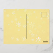 Welkom bij Kerstmis Folie Feestdagen Briefkaart (Achterkant)