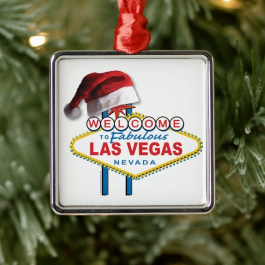 Welkom bij Kerstmis in Las Vegas Metalen Ornament (Boom)