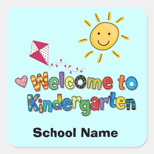 Welkom bij Kindergarten Stickers (Voorkant)