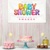 Welkom bij Kleurrijke Rainbow stripe Baby shower