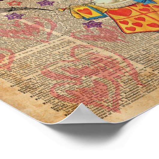 Welkom bij konijn... Alice in Wonderland Poster (Hoek)