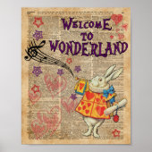 Welkom bij konijn... Alice in Wonderland Poster (Voorkant)