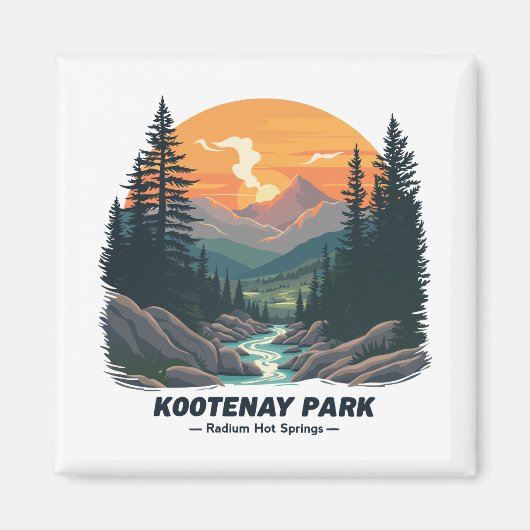 Welkom bij Kootenay National Canadian Park Magneet (Voorkant)