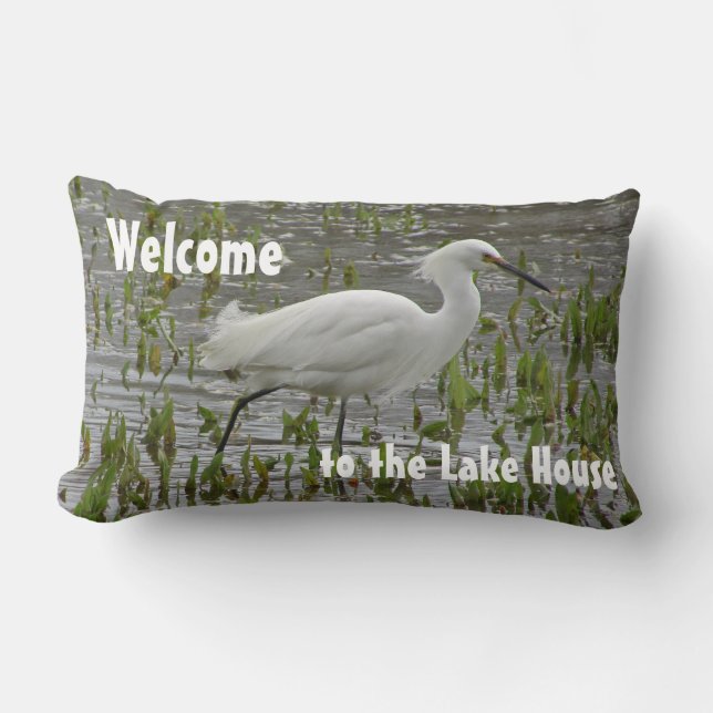 Welkom bij Lake House White Egret Vacation Home Kussen (Voorkant)