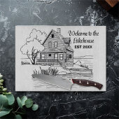 Welkom bij Lakehouse Custom Text Snijplank