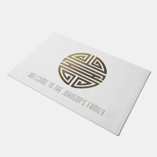 Welkom bij | Langlevendigheid | Geweldige Chinees  Deurmat (Schuin)