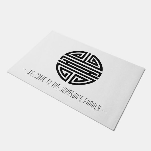 Welkom bij | Langlevendigheid | Geweldige Chinees Deurmat (Schuin)