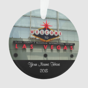 Welkom bij Las Vegas Airport Sign Ornament
