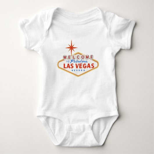Welkom bij Las Vegas Baby Shirt Bodysuit (Voorkant)