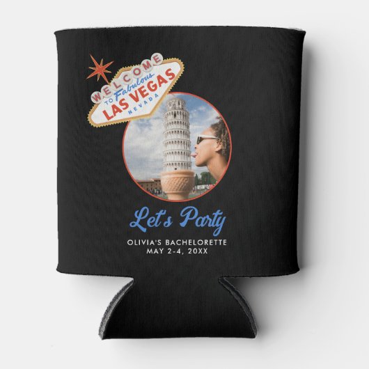 Welkom bij Las Vegas Bachelorette Party Favor Blikjeskoeler (Voorkant)
