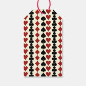 Welkom bij Las Vegas Black Cream Verjaardag Welkom Cadeaulabel (Achterkant)