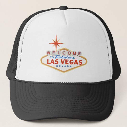 Welkom bij Las Vegas Black Trucker Pet (Voorkant)