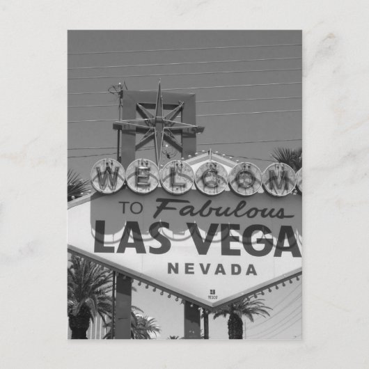 Welkom bij Las Vegas Briefkaart (Voorkant)