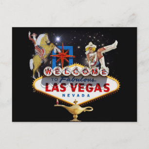 Welkom bij Las Vegas Briefkaart