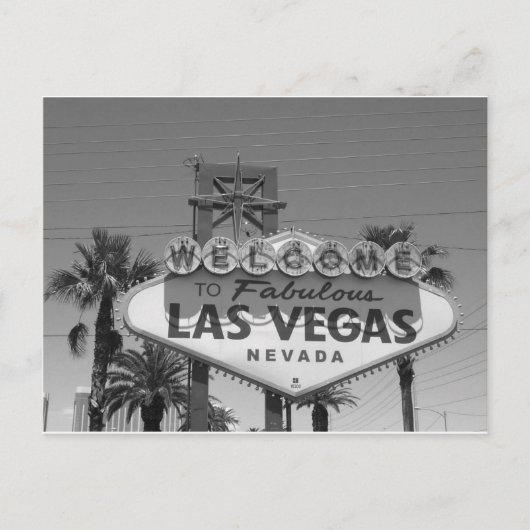 Welkom bij Las Vegas Briefkaart (Voorkant)