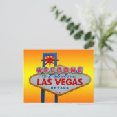 Welkom bij Las Vegas Briefkaart (Staand voorkant)