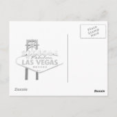 Welkom bij Las Vegas Briefkaart (Achterkant)
