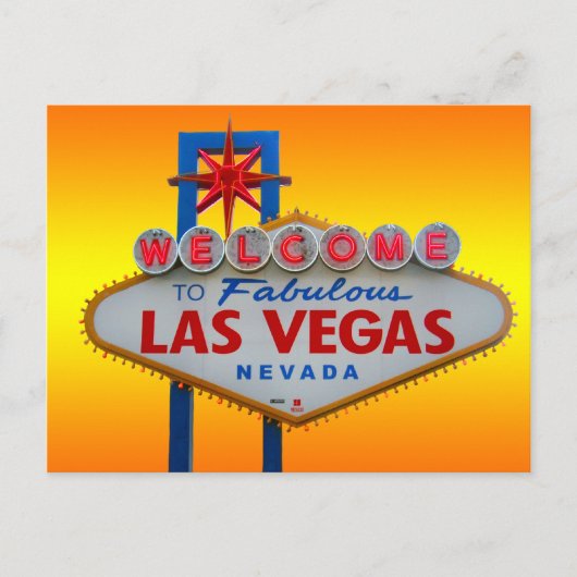 Welkom bij Las Vegas Briefkaart (Voorkant)
