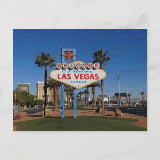 Welkom bij Las Vegas Briefkaart (Voorkant)