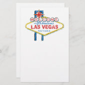 Welkom bij Las Vegas Briefpapier (Voorkant / Achterkant)