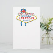 Welkom bij Las Vegas Briefpapier (Staand voorkant)