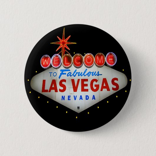 Welkom bij Las Vegas Button (Voorkant)