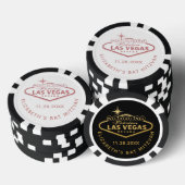 Welkom bij Las Vegas Casino Mitzvah Favor Poker Chips (Opstapeling)