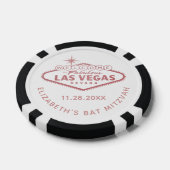 Welkom bij Las Vegas Casino Mitzvah Favor Poker Chips (Enkel)