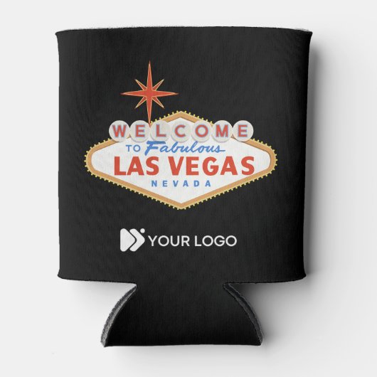Welkom bij Las Vegas Custom Logo Koelbox Blikjeskoeler (Voorkant)