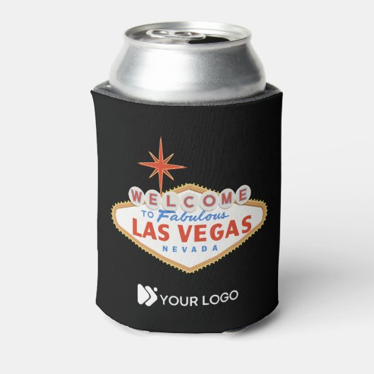 Welkom bij Las Vegas Custom Logo Koelbox Blikjeskoeler (Blikje Achterkant)