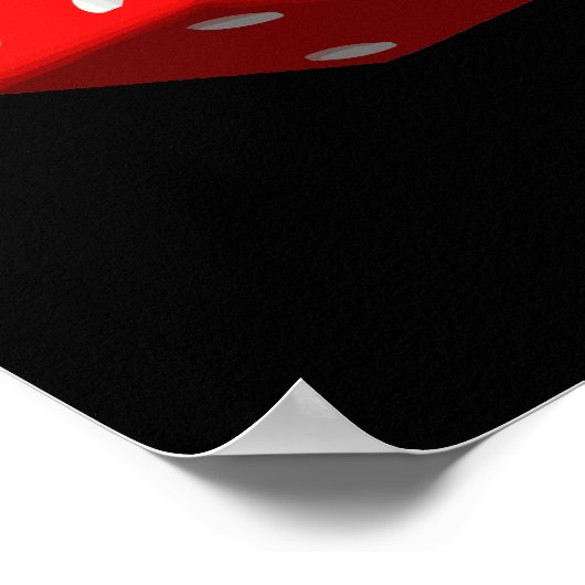 Welkom bij Las Vegas + Dice Vector Grafisch Poster (Hoek)