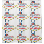 Welkom bij Las Vegas Douchegordijn (Voorkant)