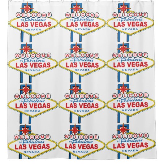 Welkom bij Las Vegas Douchegordijn (Voorkant)