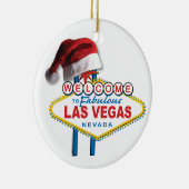 Welkom bij Las Vegas Keramisch Ornament (Rechts)