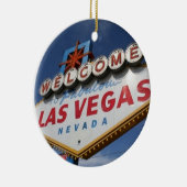 Welkom bij Las Vegas Keramisch Ornament (Rechts)