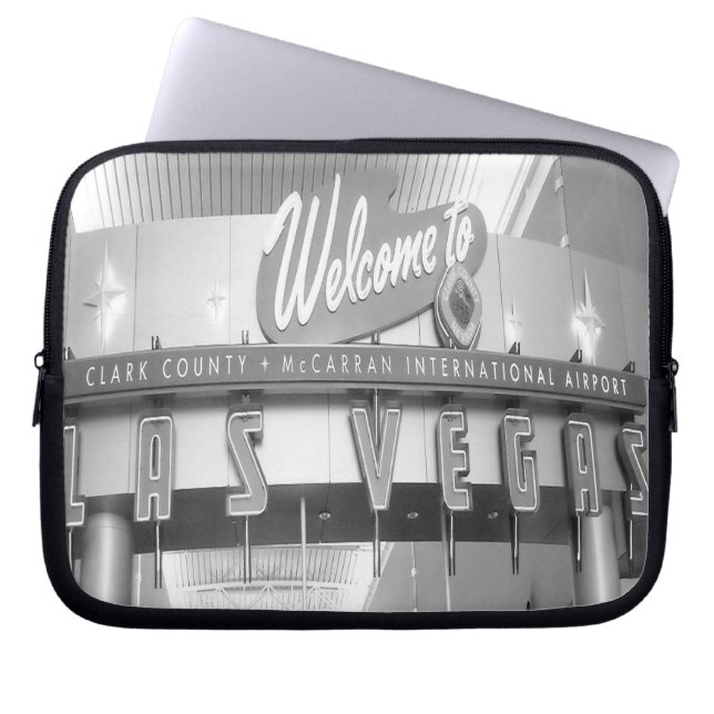 Welkom bij Las Vegas Laptop Sleeve (Voorkant)