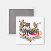Welkom bij Las Vegas Magneet (Voorkant / Achterkant)