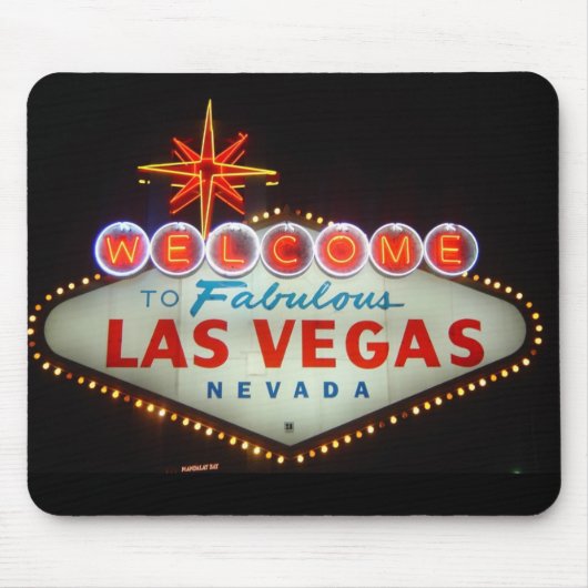 Welkom bij Las Vegas Muismat (Voorkant)