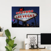 Welkom bij Las Vegas Nevada Poster Print (Thuiskantoor)