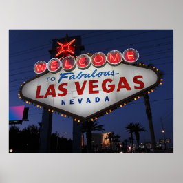 Welkom bij Las Vegas Nevada Poster Print