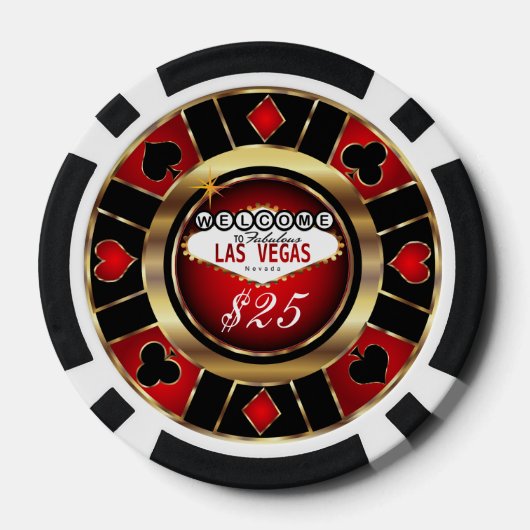 Welkom bij Las Vegas Poker Chips (Achterkant)