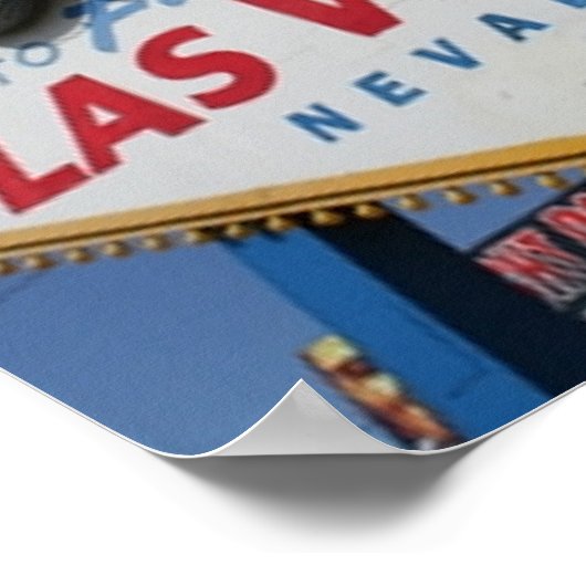 Welkom bij Las Vegas Poster (Hoek)