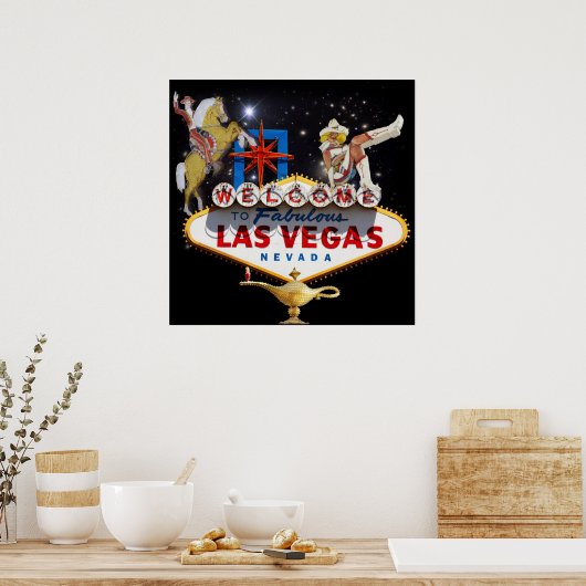 Welkom bij Las Vegas Poster (Keuken)