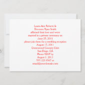  Welkom bij Las Vegas Reception Kaart (Achterkant)