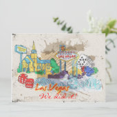 Welkom bij Las Vegas Reception Kaart (Staand voorkant)