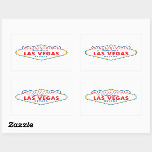 Welkom bij Las Vegas Rechthoekige Sticker